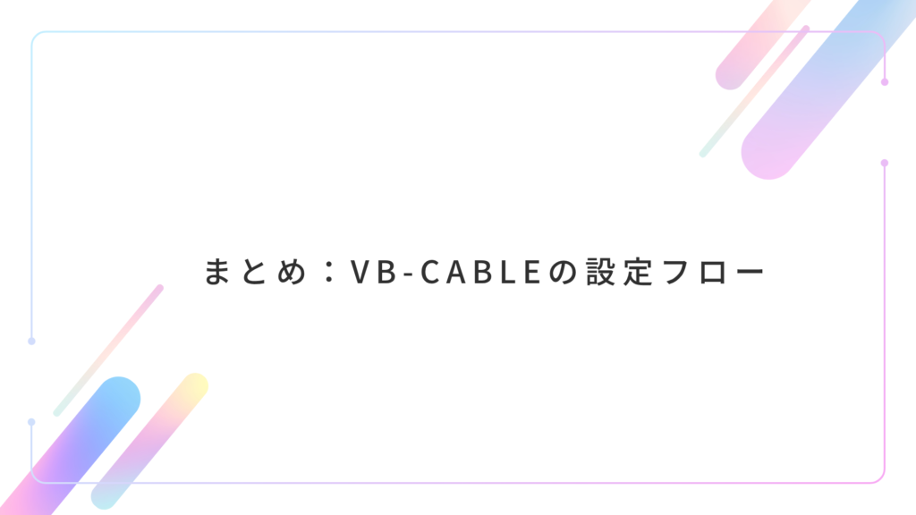VB-Audio Virtual Cable 設定